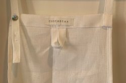 画像2: リネン フルエプロン　ホワイト30％オフsale　