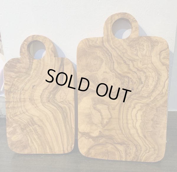 画像1: オリーブウッドカッティングボード30・19 sale