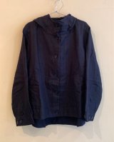 画像: リネンフード付きジャケット　ブラック