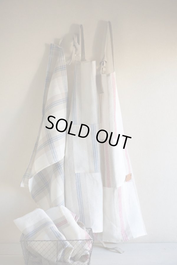 画像1: TFリネンエプロン　シャンボールR　レッド