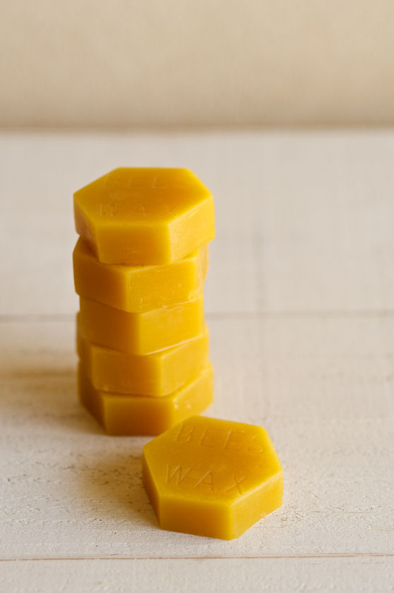 画像: ビーズワックス　HEXブロック　24g ナチュラル