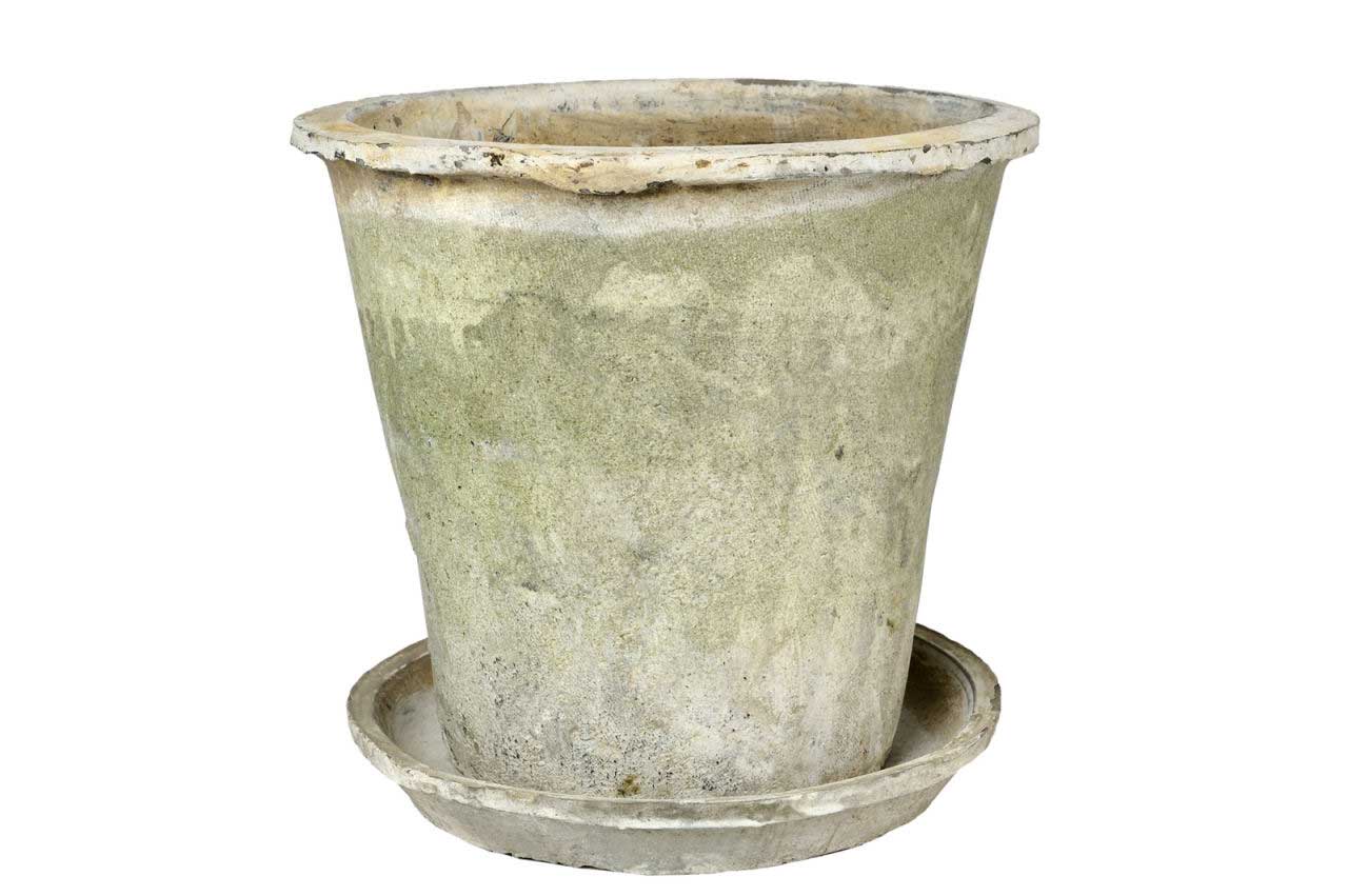 画像: アンティークホワイトアザレアポット25cm